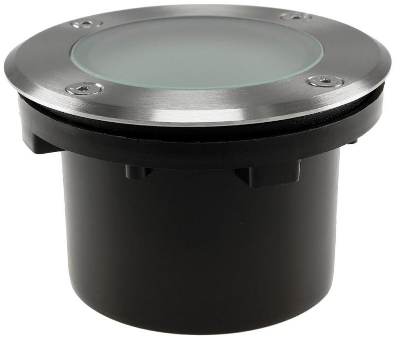 ChiliTec Bodenleuchte "BEL GX53 R " rund ØxT 12x7cm, IP65, GX53 Fassung