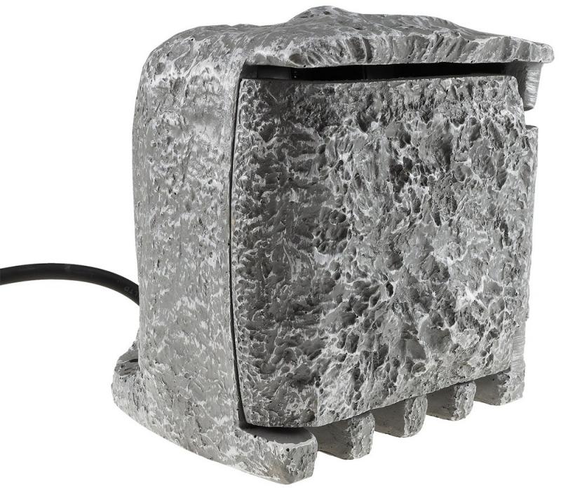 ChiliTec Gartensteckdose "Stone", 4-fach 250V/16A, IP44, inkl. 5m Zuleitung