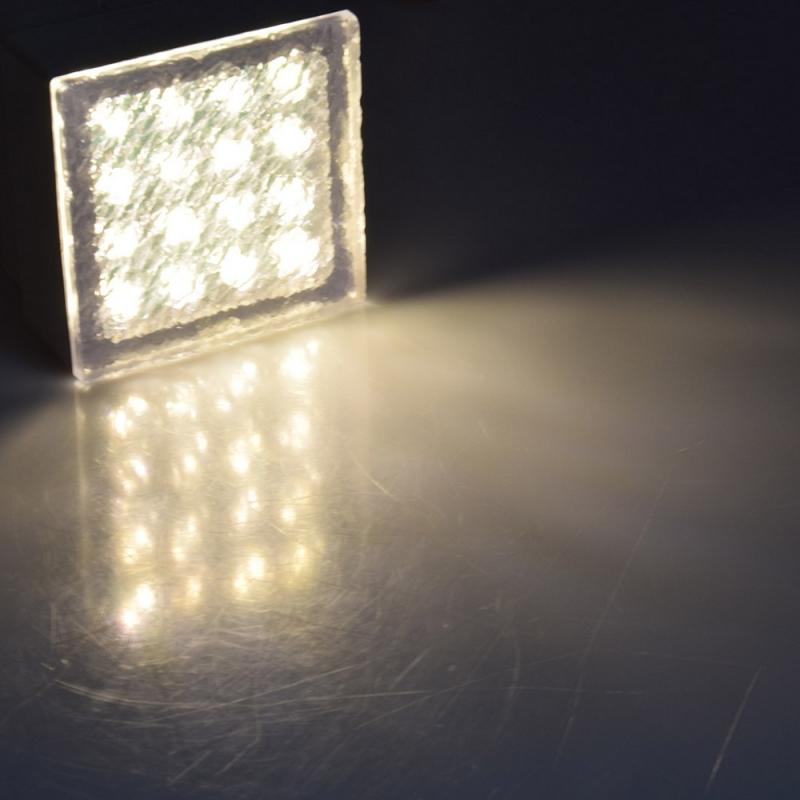 ChiliTec LED Pflasterstein "BRIKX 10" warmweiß 10x10x7cm, 120lm, IP67, 230V