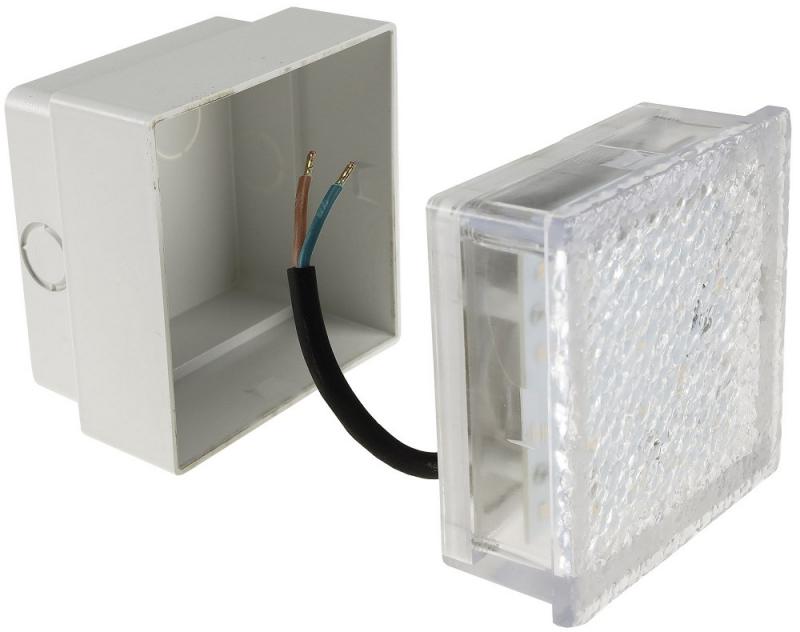 ChiliTec LED Pflasterstein "BRIKX 10" warmweiß 10x10x7cm, 120lm, IP67, 230V