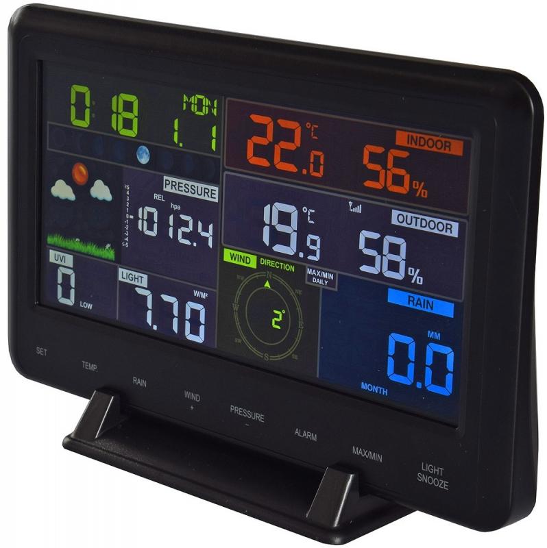 ChiliTec Digitale Funk-Wetterstation "CTW-902 Wi" Luftfeuchte, Wind & Regen, WiFi