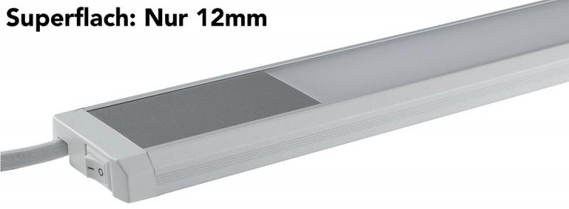 60cm ChiliTec LED Unterbauleuchte "Comprido 600" 230V, 10W, 1280lm, 3000K warmweiß