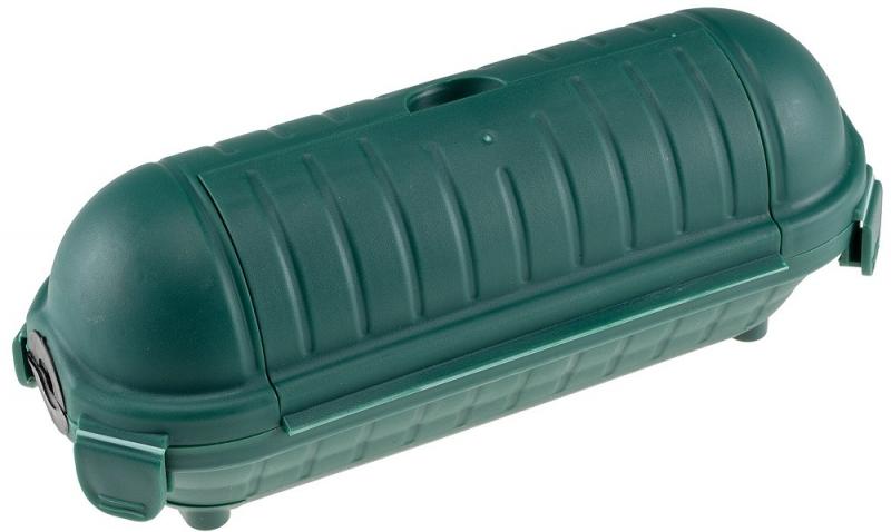 ChiliTec Kabelschutzbox für Aussen IP44 LxØ 21x8cm, mit Wandhalterung, Grün