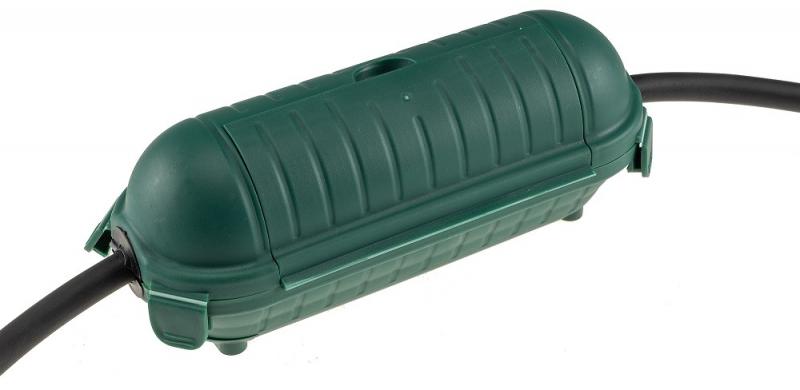 ChiliTec Kabelschutzbox für Aussen IP44 LxØ 21x8cm, mit Wandhalterung, Grün
