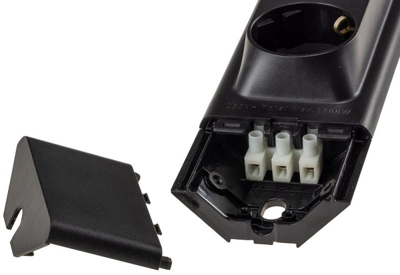 60cm ChiliTec LED Unterbauleuchte "Arusha" schwarz USB A+C PD, Licht neutralweiß