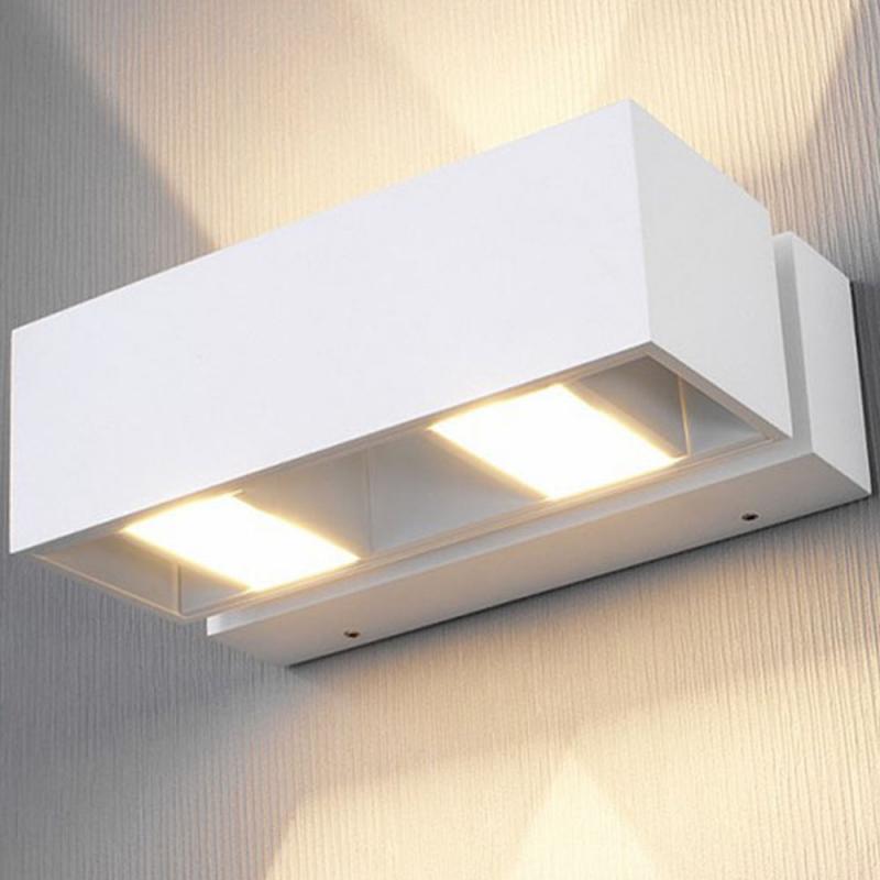 Aktion: Nur noch angezeigter Bestand verfügbar - Mylight BIELEFELD II LED Wandleuchte IP54 in alu gebürstet - silber