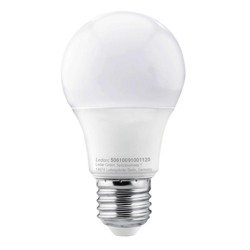 Ledino Ledarc LED-Lampe E27 matt A60 230V 9W 800lm 2700k