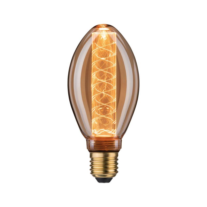 Paulmann 5072 Bundle 2xLED Lampen Inner Glow spiral 4W wie 25W E27 gold 1800K extra warmweißes Licht