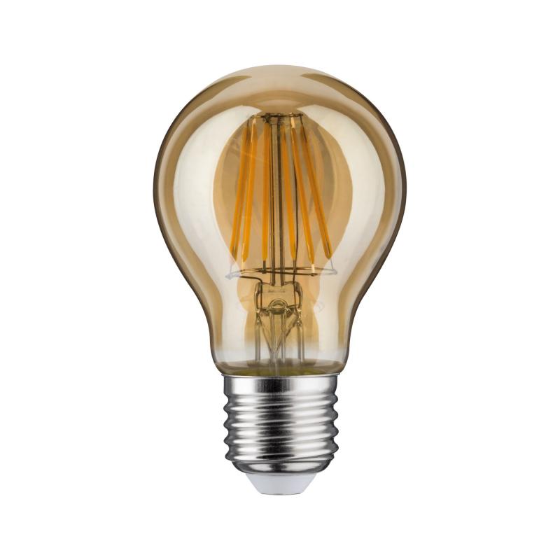 Paulmann 5074 Bundle 3xLED Filament Lampen E27 6,5W wie 50W gold 2500K extra warmweißes Licht