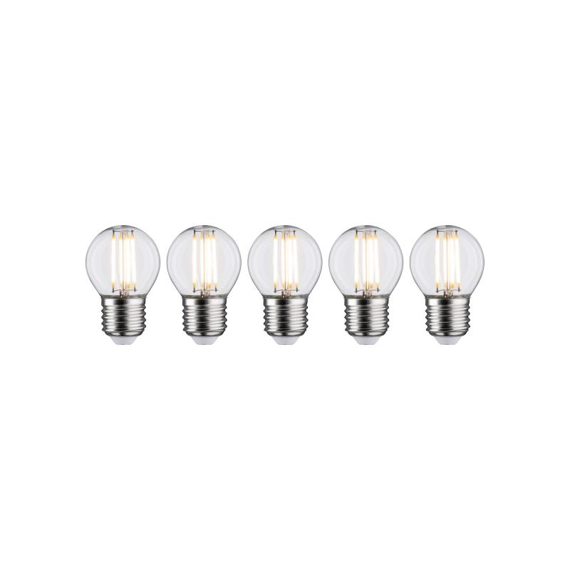 Paulmann 5093 Bundle 5xLED Fil Tropfen E27 2700K warmweiß 5W wie 40W dimmbar