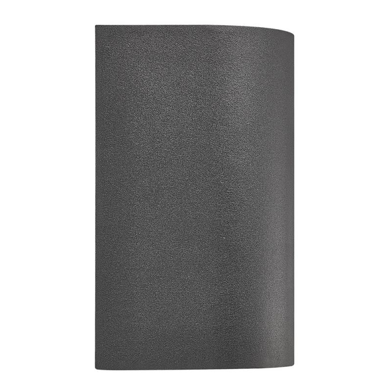 Nordlux Canto Maxi 2 Außenwandleuchte Up&Down halbrund aus Aluminium in schwarz