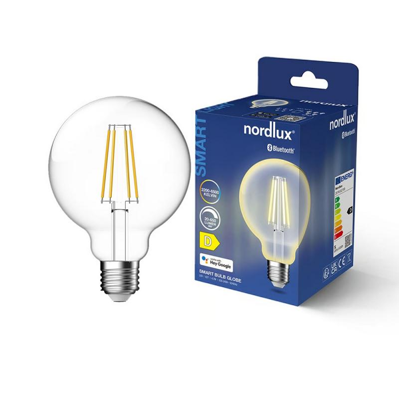 Nordlux Smart Globe LED-Leuchtmittel E27 Filament klar 4,7W 650lm Bluetooth Tunable White