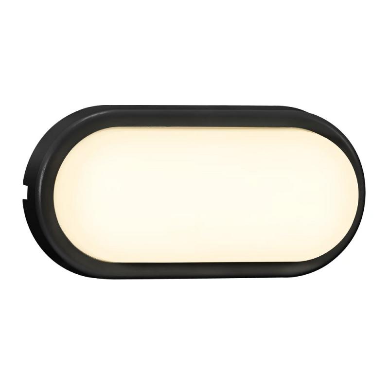 Nordlux Cuba Outdoor Bright Oval Wandleuchte Schwarz