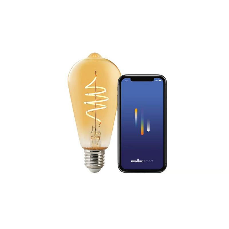Nordlux Smart E27 Vintage Leuchtmittel dimmbar angenehmes Licht Bluetooth und WLAN steuerbar