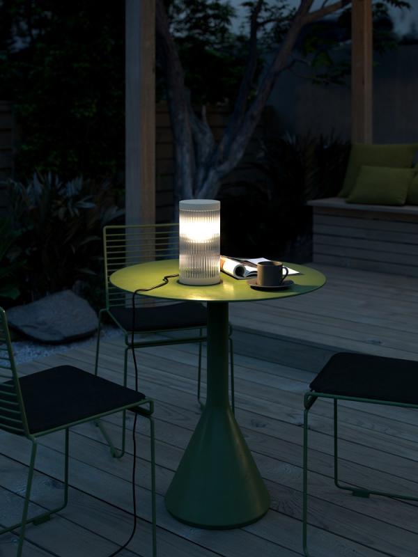 Nordlux Coupar moderne Tischlampe Sandfarbig Spritzwasser geschützt angenehmes Licht