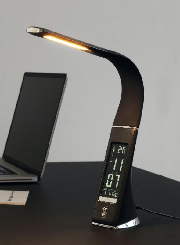 Halo Design WATCH & LIGHT Dimmbare Schreibtischlampe schwarz mit felxiblem Arm