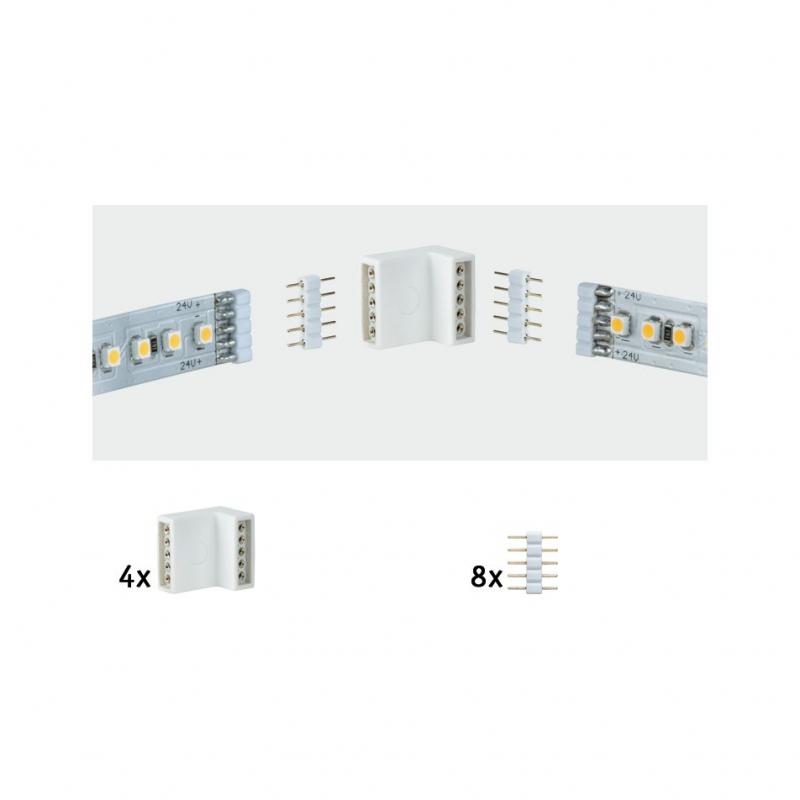 Paulmann 70615 Function MaxLED Edge-Connector 4er Pack Weiß