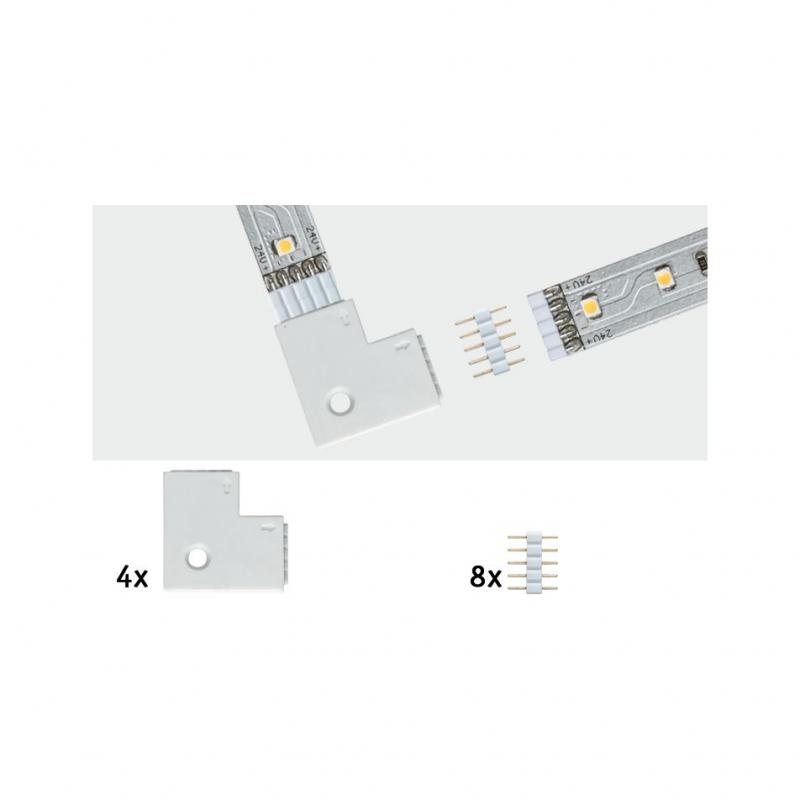 Paulmann 70616 Function MaxLED Edge-Connector 90° 4er Pack Weiß