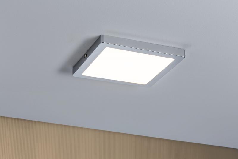 Wohnraumpanel Atria LED-Deckenlampe für Wohnräume 22x22cm 20W Chrom Paulmann 70866