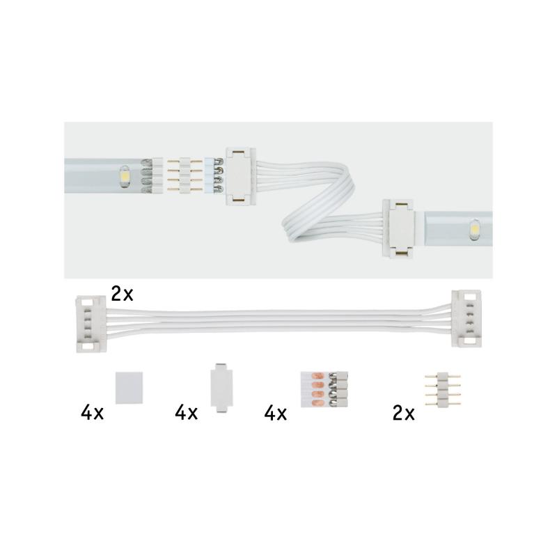 Paulmann 70918 Function YourLED Universal Connector 2er Pack Weiß