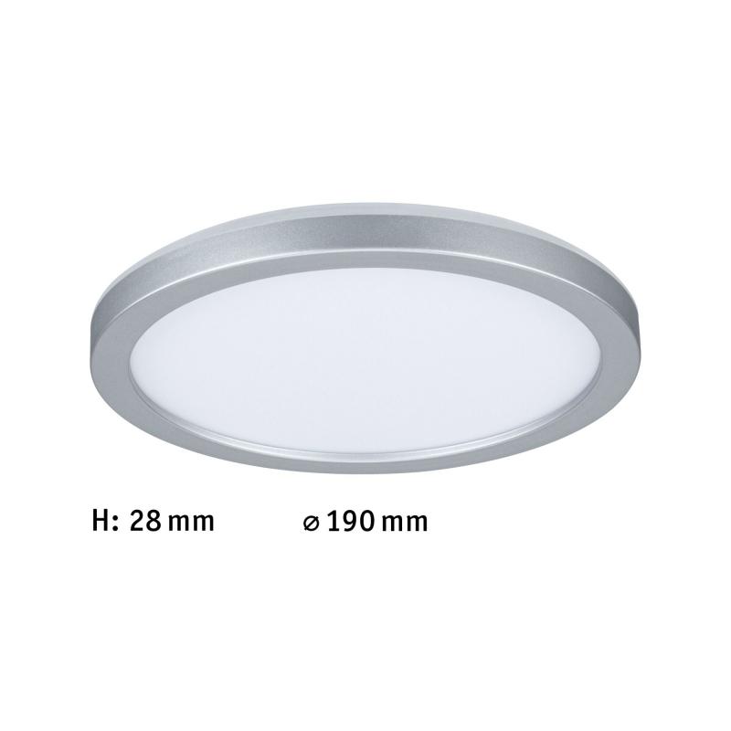 Paulmann 71004 LED Panel Atria Shine Backlight rund modern neutralweiß Chrom matt