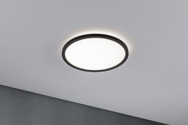Paulmann 71012 LED Panel Atria Shine Backlight rund modern 293mm neutralweiß Schwarz