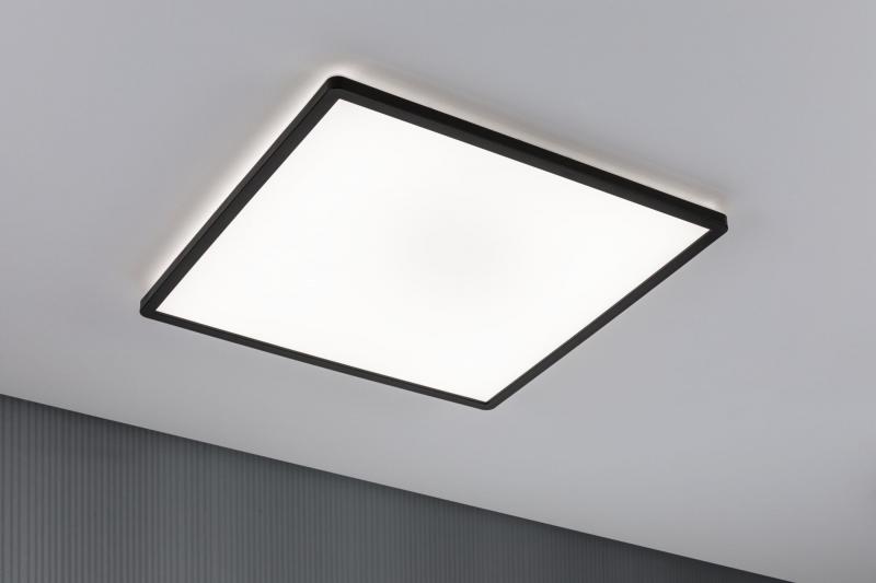 Paulmann 71016 LED Panel 3-Stufen-dimmbar Atria Shine Backlight eckig 420x420mm modern neutralweiß Schwarz dimmbar