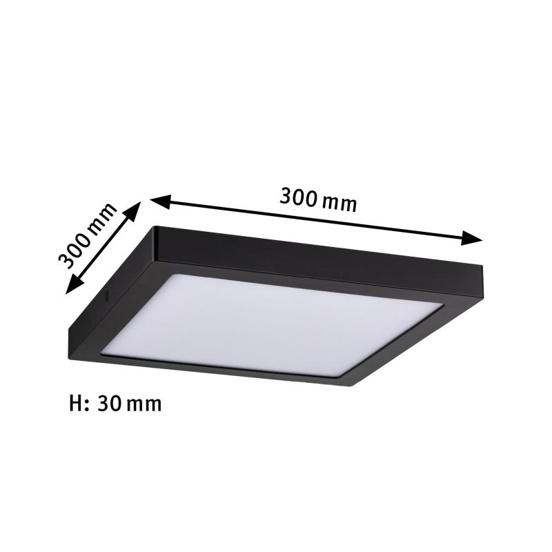 Paulmann 71026 LED Panel Abia eckig 300x300mm modern neutralweiß Schwarz