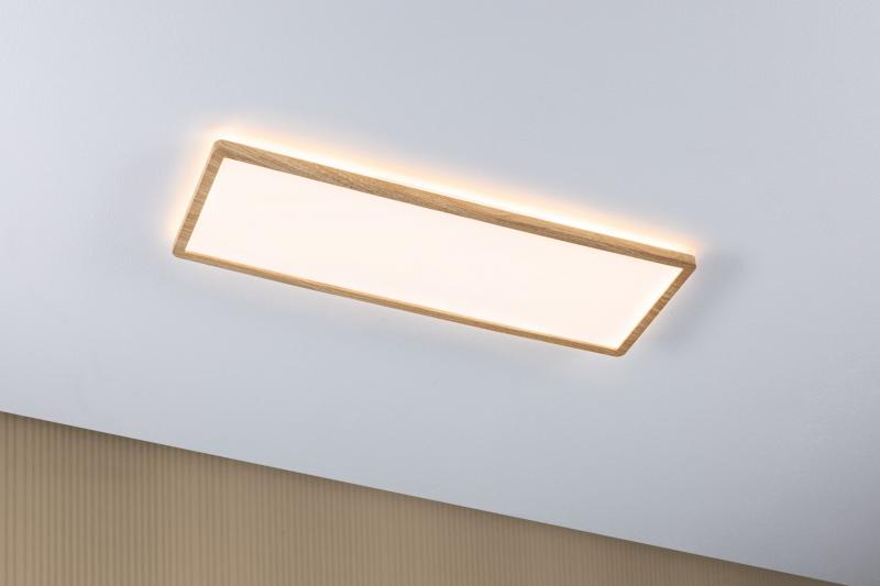 Paulmann 71031 LED Panel Atria Shine Backlight IP44 eckig 580x200mm 22W 2300lm 3000K Holzoptik