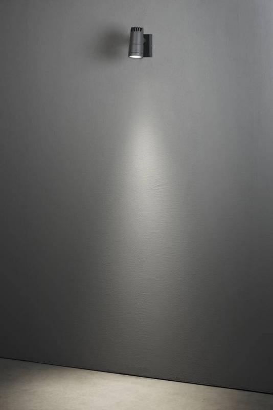 Konstsmide 7861-370 Andria Wandleuchte anthrazit lackiertes Aluminium, klares Acrylglas