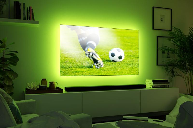 Paulmann 78876 MaxLED 250 LED Strip TV Comfort Basisset 4,3m 22W gemütlich Regenbogen/ Weiß+