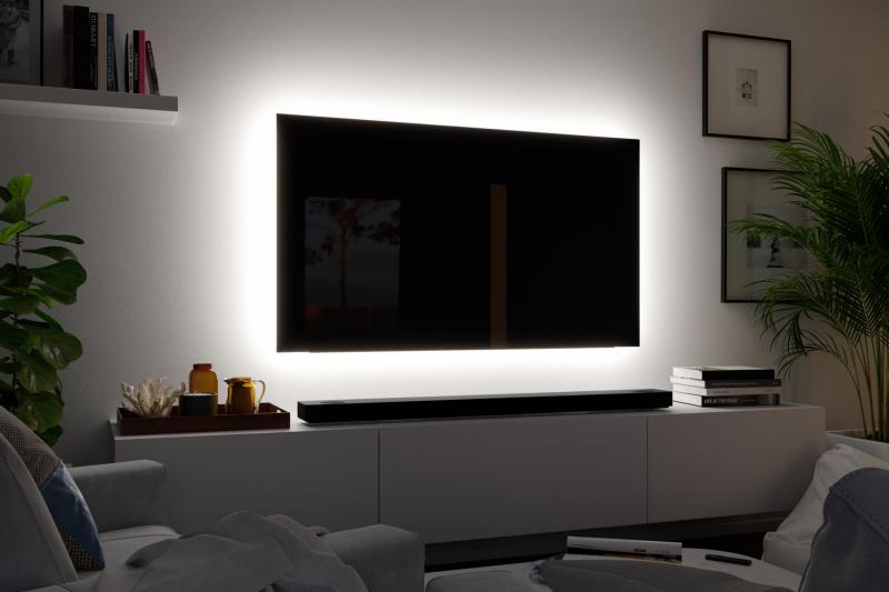 Paulmann 78876 MaxLED 250 LED Strip TV Comfort Basisset 4,3m 22W gemütlich Regenbogen/ Weiß+