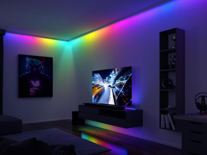 Paulmann 78887 EntertainLED LED Stripe Dynamic Regenbogen Komplettset 3m 5W Regenbogen+