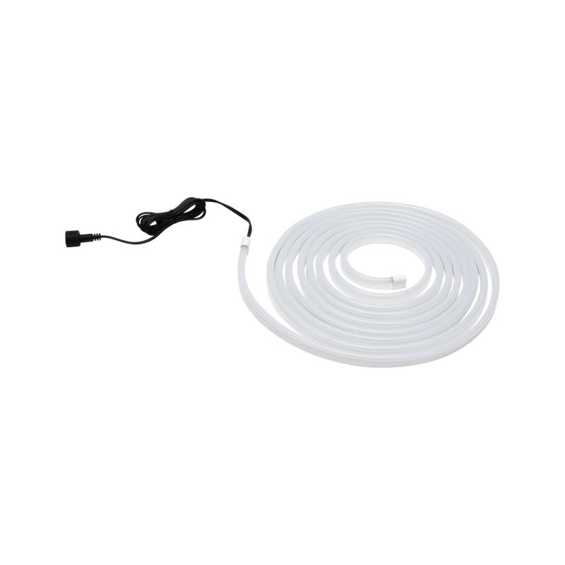 5 Meter LED-Streifen Set Outdoor von Paulmann 78906 SimpLED Stripe Warmweiß 20W 230/24V Weiß