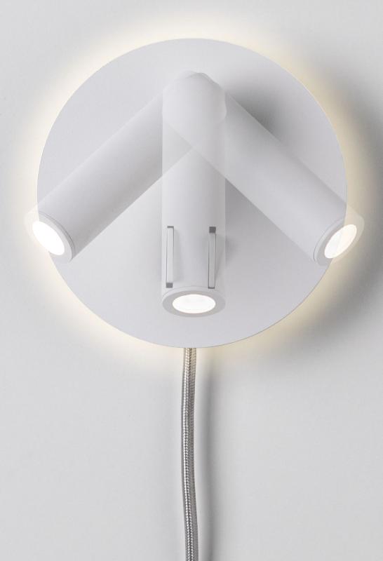 Schwenkbare LED-Wandleuchte Tabari in Weiß/Chrom Metall Paulmann 78918