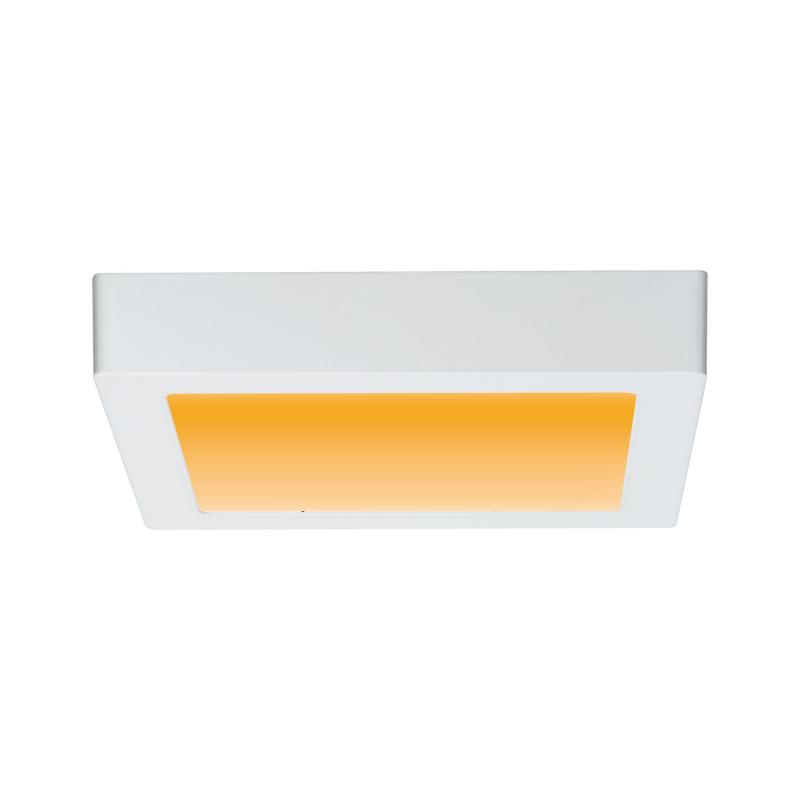 Aktion: Nur noch angezeigter Bestand verfügbar - Universal LED Decken Leuchte Carpo mit WarmDim-Funktion eckig 225x225mm in Weiß Paulmann 79796