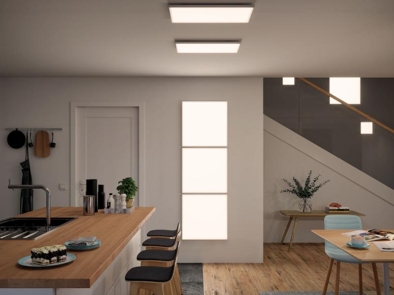 Rahmenloses LED Panel Velora für helles flächiges Licht Smart Home Zigbee Tunable White Paulmann 79827