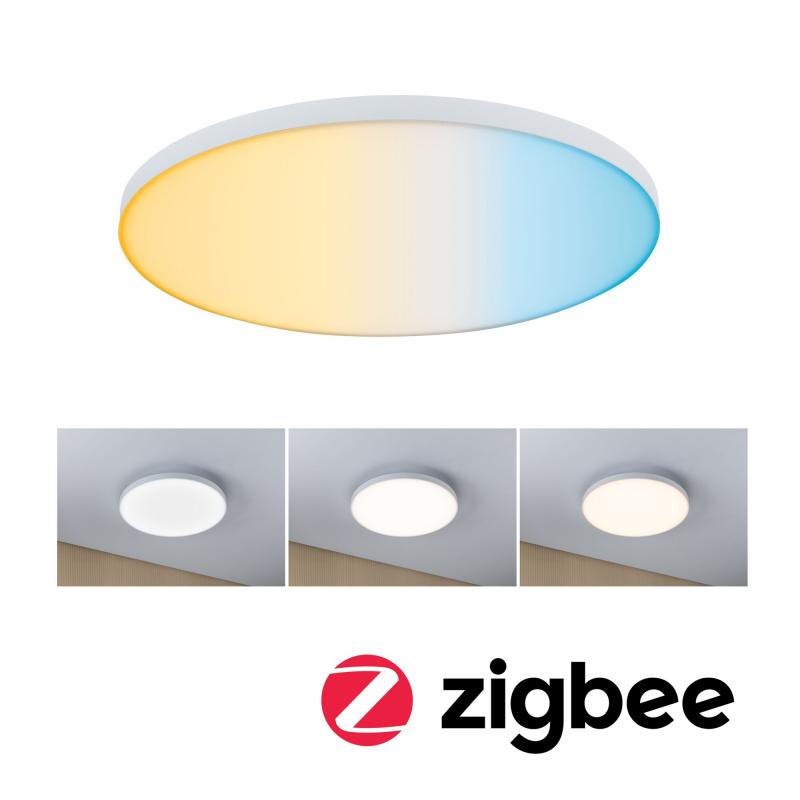 Paulmann 79895 LED Panel Smart Home Zigbee Velora rund 400mm Tunable White Weiß dimmbar