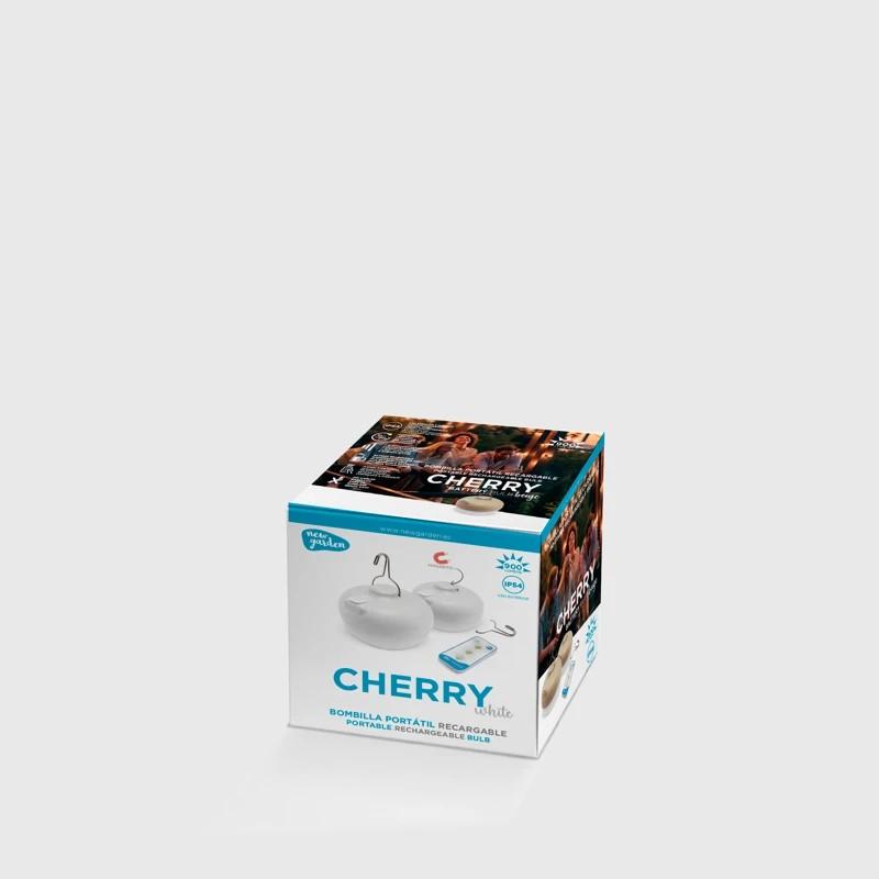 New Garden LED CHERRY BULB in Weiß Akku warmweiss