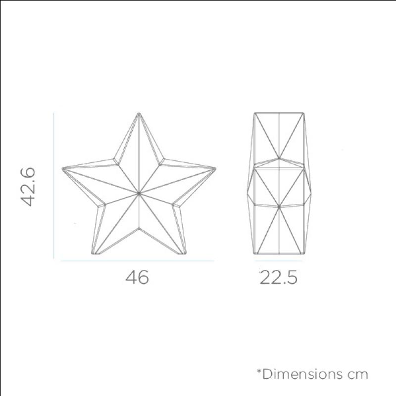 NOVA 45 Stern Weiß RGBW Licht Akku Solar für Innen & Außen New Garden