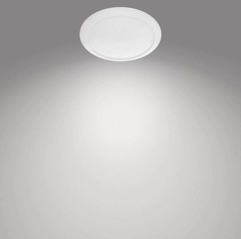 Runde weiße Philips myLiving LED Deckenleuchte Cinnabar ø40cm warmweißes Licht mit Eye Comfort IP20