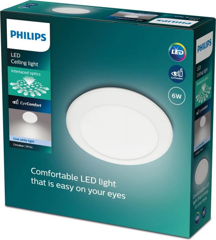 Philips LED Deckenleuchte Cavanal ø25cm weiß neutralweißes Licht 4000K