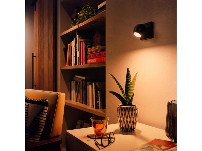 Philips Hue White Ambiance Buckram-1er Spot schwarz Erweiterung