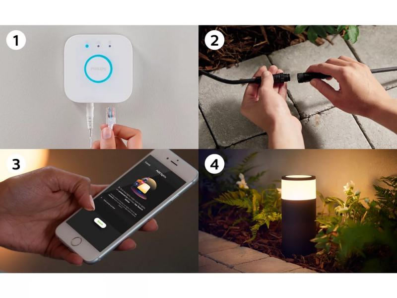 Philips Hue White & Color Ambiance CALLA LED Garten Wegeleuchte Erweiterung IP65