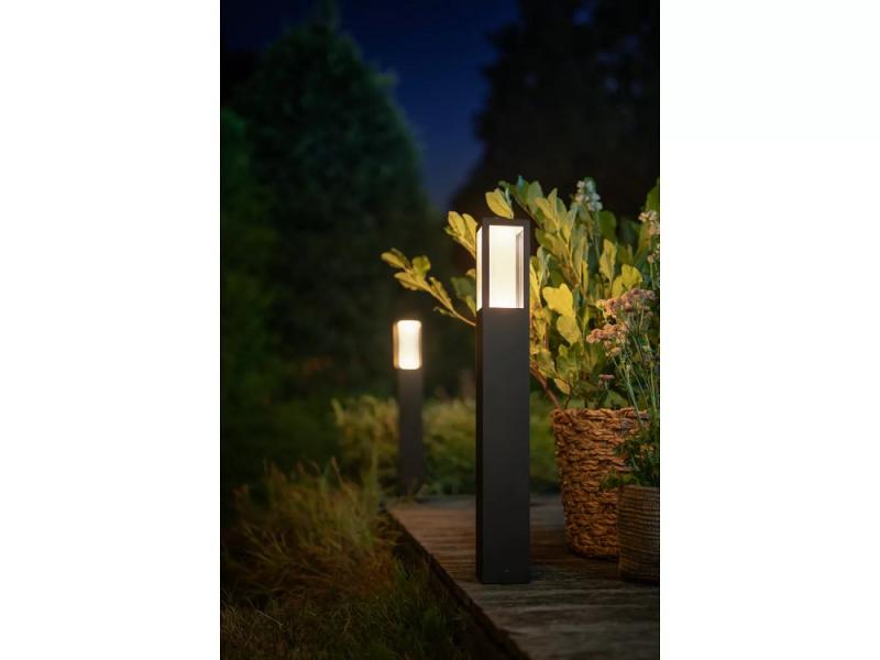 77cm hohe Philips Hue LED Garten Wegeleuchte Impress in Schwarz ZigBee steuerbar IP44