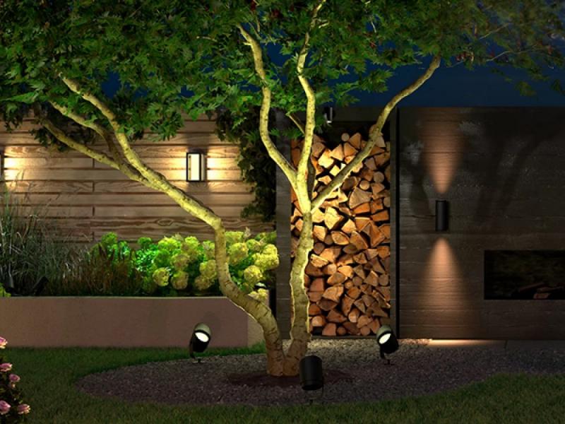 Philips Hue White and Color Ambiance Lily XL Outdoor Spot Erweiterung schwarz