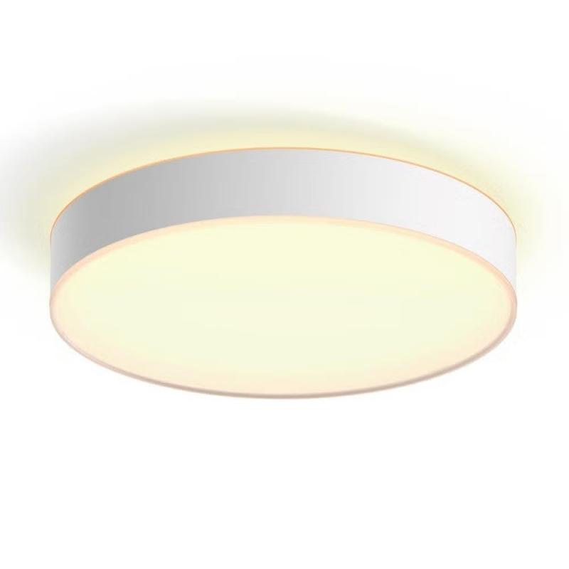 Philips Hue White Ambiance Groß LED-Deckenleuchte ENRAVE mit Dimmschalter in weiß Ø42,5cm