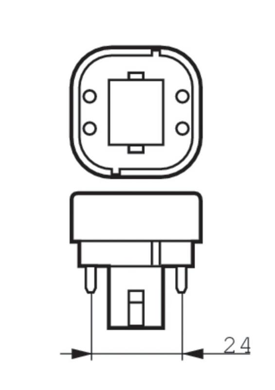 Philips G24q-3 CorePro LED Lampe in Stabform PLC 4 Pin/ Stifte 9W 3000K warmweiß für EVG