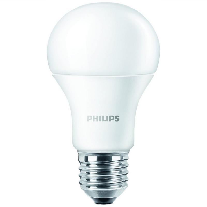 Stilvolle Wohnungsbeleuchtung mit E27 PHILIPS CorePro LED-Lampe 8W wie 60W Warmweiß