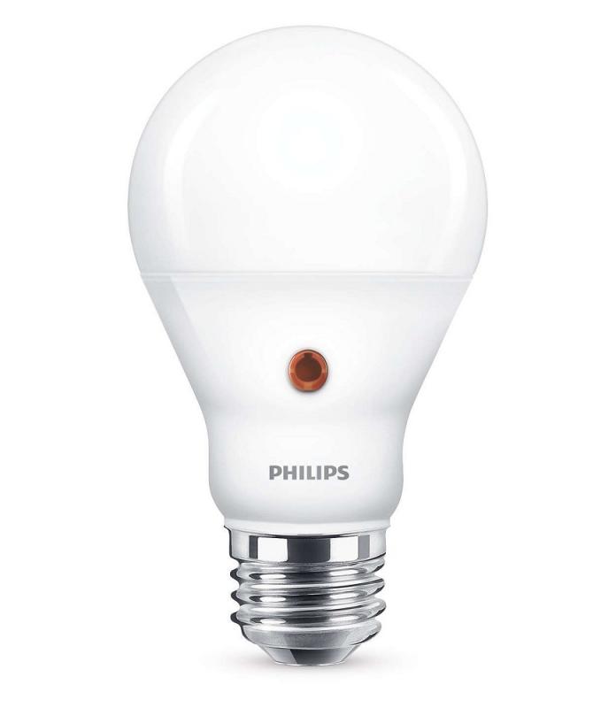 Philips Lighting E27 LED Leuchtmittel mit intelligentem Tageslichtsensor wie 60W warmweisse Lichtfarbe